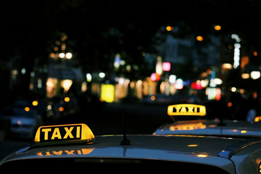 Cityscape featuring Budapest taxis and trams, showcasing convenient transportation options for exploring the city